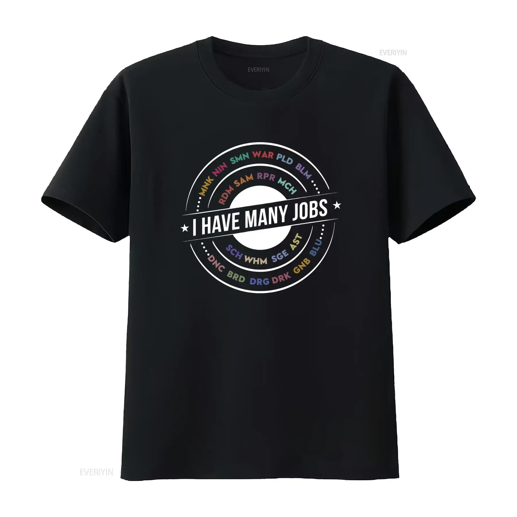 Retro Gaming Shirt - Many Jobs Ffxiv Inspired Funny Ff14