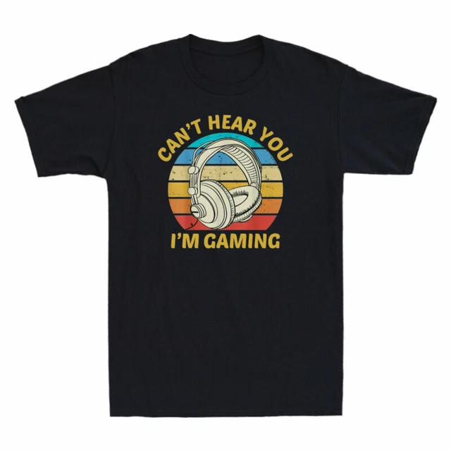 Retro Gaming Shirt - I'm Gaming Cotton Funny Retro You