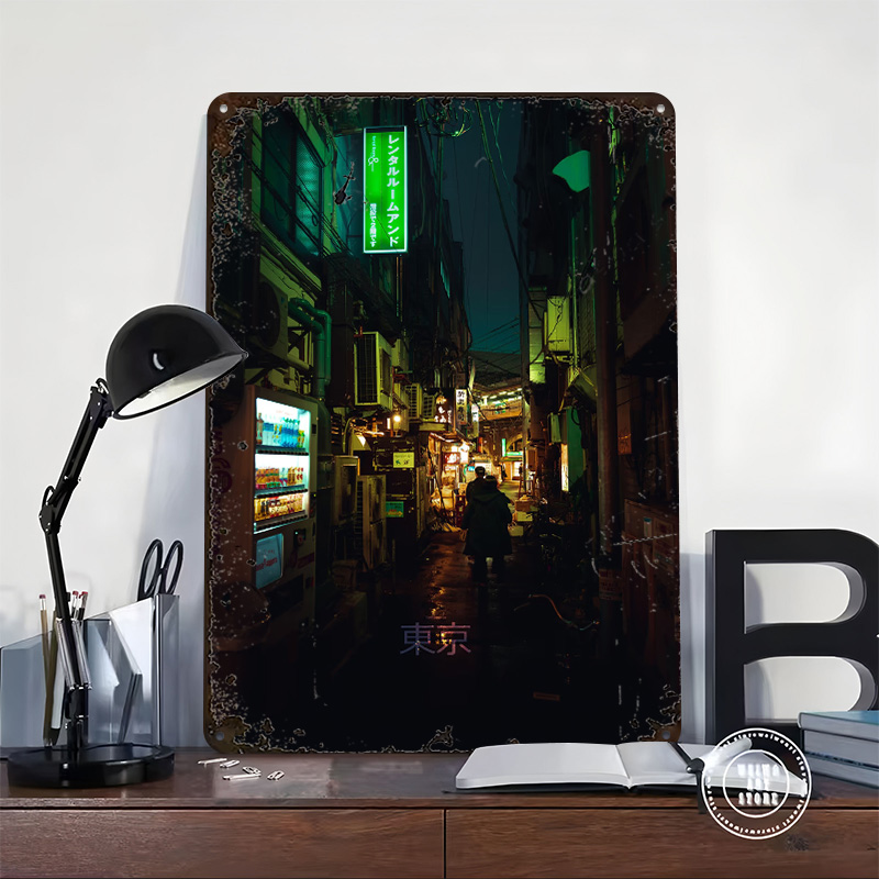 Tokyo Backstreet With Text Pri - Retro Gaming Tokyo review and price