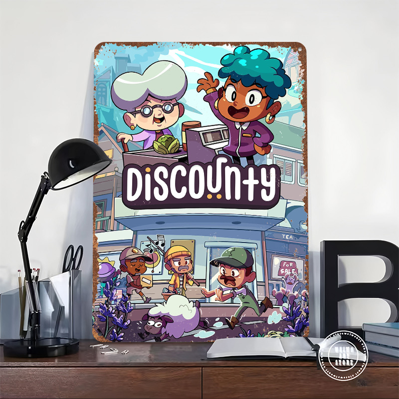 Discounty Game Cover Art Metal - Retro Poster Gaming review and price