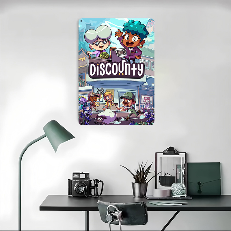 Discounty Game Cover Art Metal - Retro Poster Gaming review and price