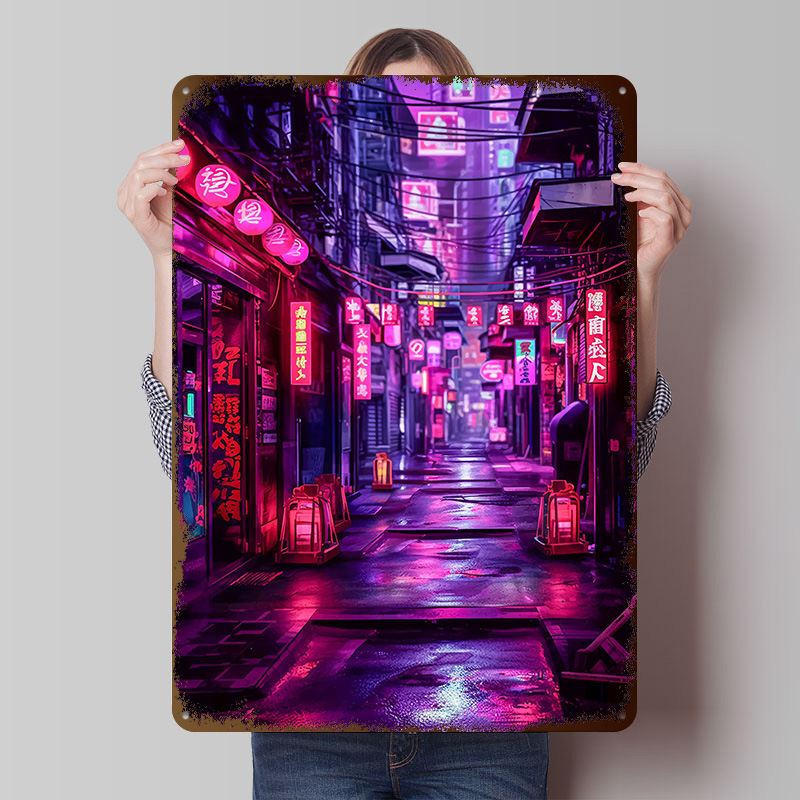 Tokyo Nights Cyberpunk Poster  - Retro Gaming Tokyo review and price