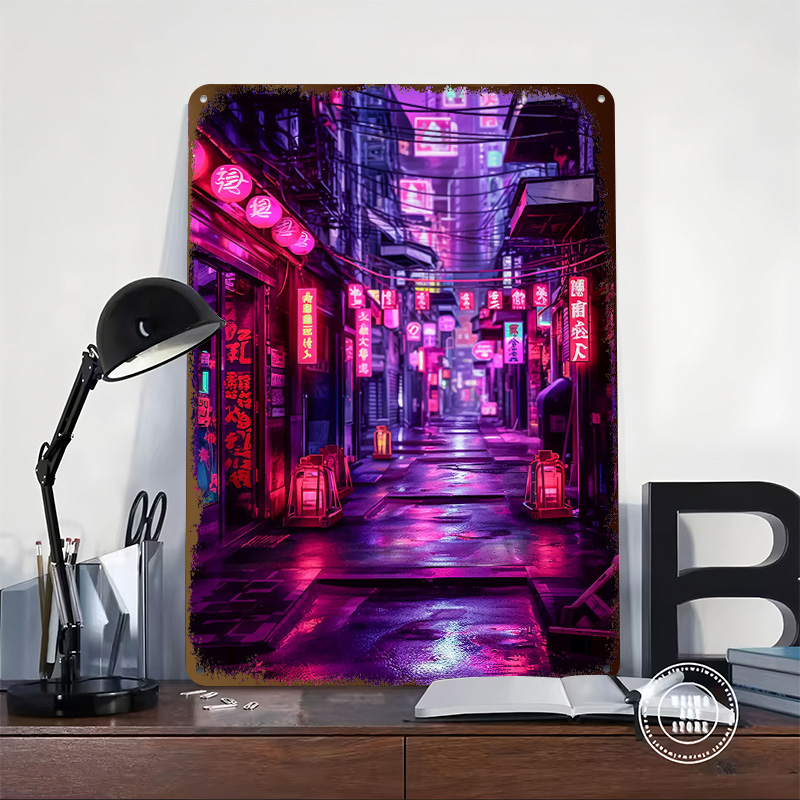 Tokyo Nights Cyberpunk Poster  - Retro Gaming Tokyo review and price