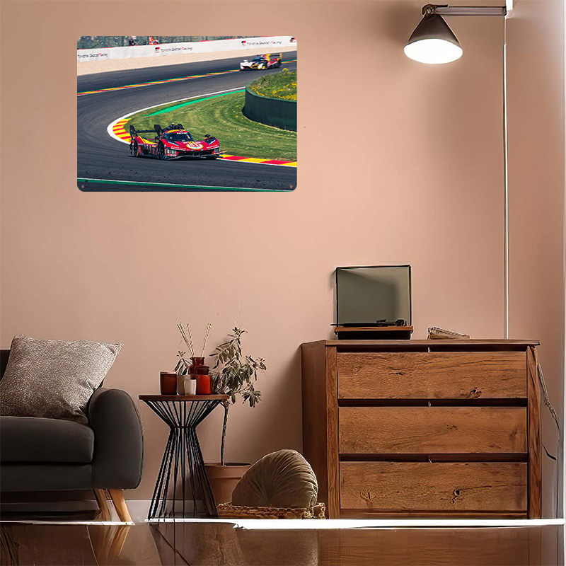 Racing Car on the Track Printe - Retro Gaming On review and price