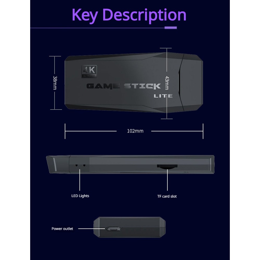 Portable 4K Retro Game Stick C - Retro Gaming Xbox review and price