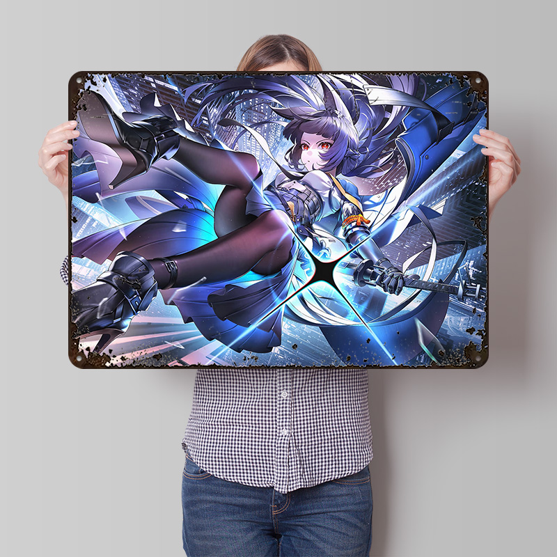 Hoshimi Miyabi Zenless Zone Ze - Retro Poster Gaming review and price