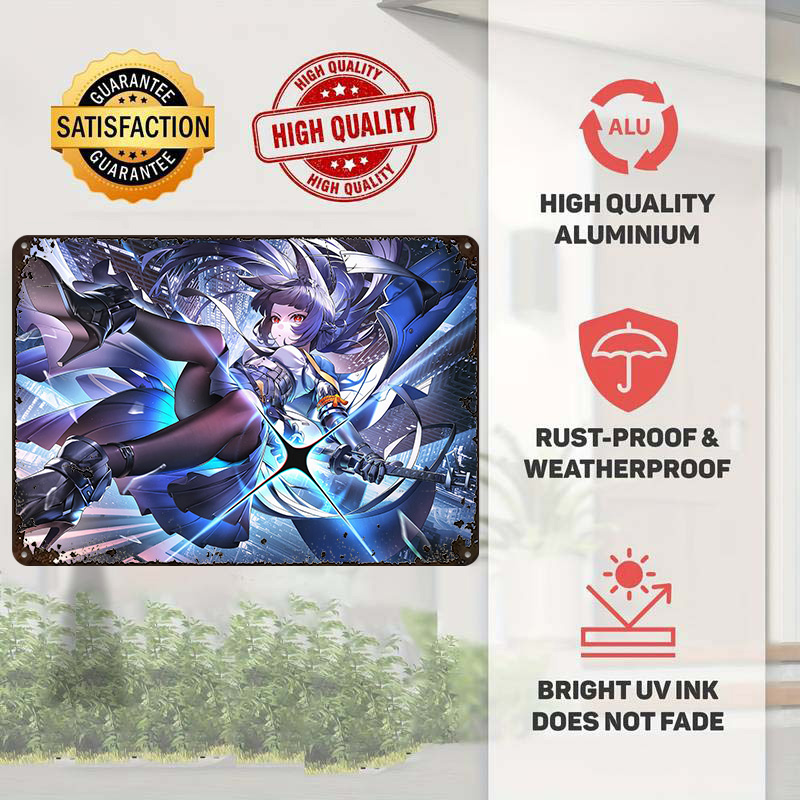 Hoshimi Miyabi Zenless Zone Ze - Retro Poster Gaming review and price