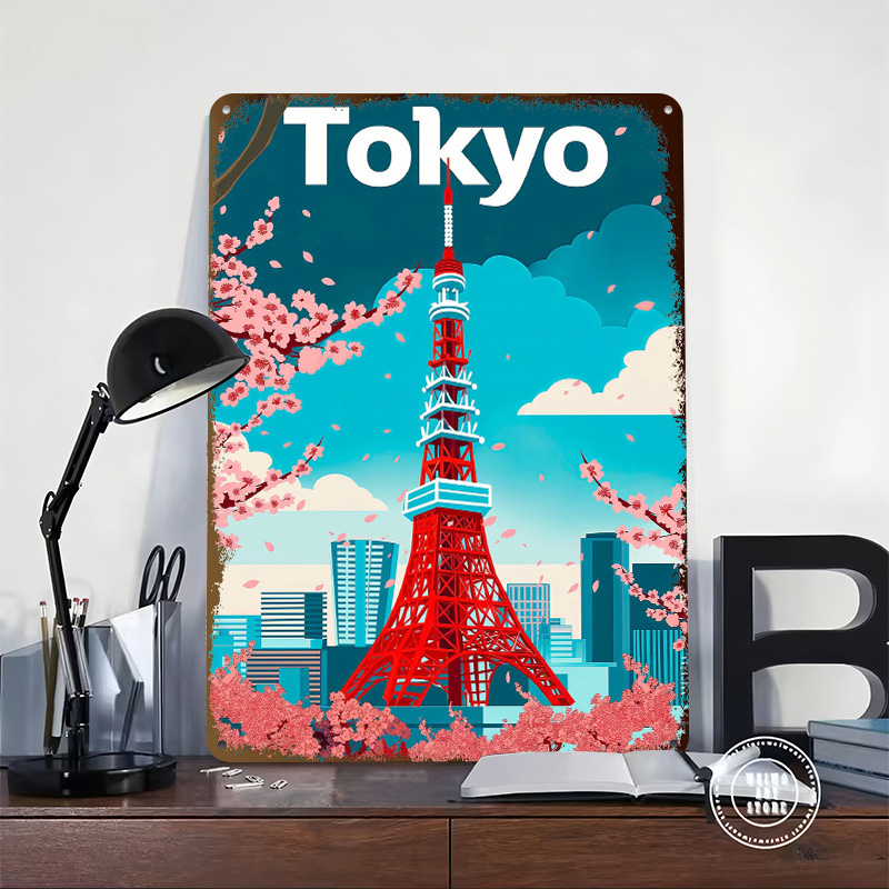 Tokyo Travel Tinplate Poster C - Retro Gaming Tokyo review and price