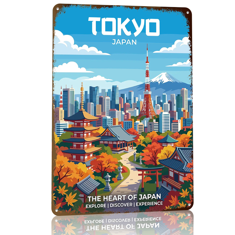 Tokyo Cityscape With Mount Fuj - Retro Gaming Tokyo review and price