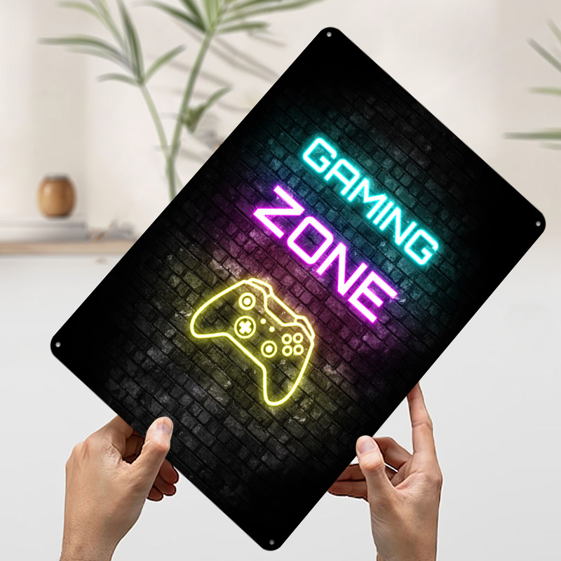 Gaming Zone Neon Sign on Brick - Retro Gaming On review and price
